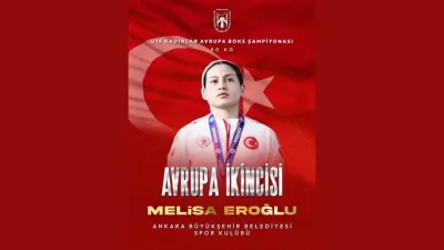 Melisa Eroğlu Avrupa ikincisi oldu
